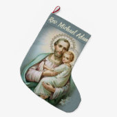 Personalisierter Priester-WeihnachtsStrumpf Großer Weihnachtsstrumpf (Vorderansicht (hängend))