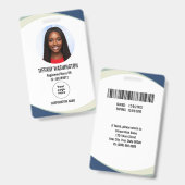 Personalisierter professioneller Mitarbeiter Fotoa Ausweis (Vorder- & Rückseite)