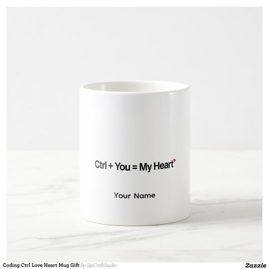 Personalisierter Programmierer-Geschenk-Code-Ctrl- Kaffeetasse