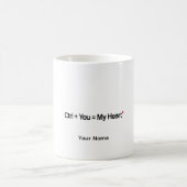 Personalisierter Programmierer-Geschenk-Code-Ctrl- Kaffeetasse (Mittel)