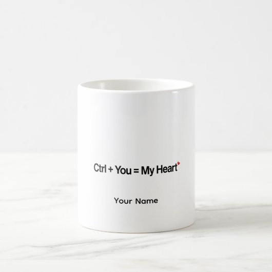 Personalisierter Programmierer-Geschenk-Code-Ctrl- Kaffeetasse (Mittel)