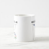 Personalisierter Projektmanager Gantt Behielt Calm Kaffeetasse (Mittel)