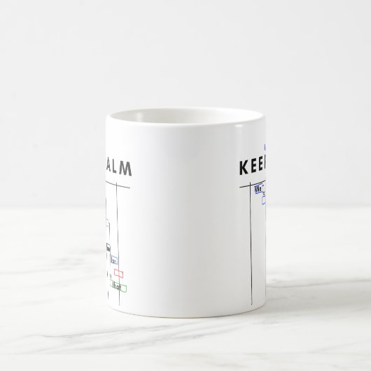 Personalisierter Projektmanager Gantt Behielt Calm Kaffeetasse (Mittel)