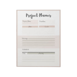 Personalisierter Projektplaner Notizblock