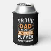Personalisierter Proud Soccer-Vater Dosenkühler (Kanne Rückseite)