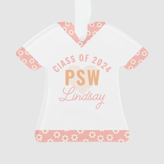Personalisierter PSW-Abschluss Ornament (Vorderseite)