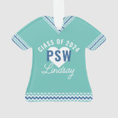 Personalisierter PSW-Abschluss Ornament (Rückseite)