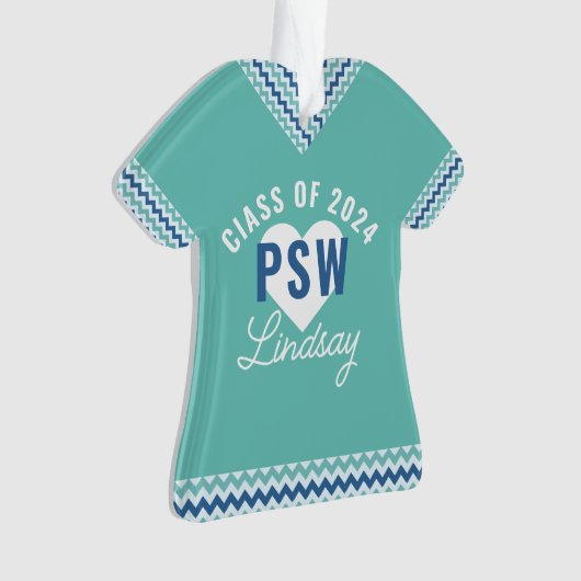 Personalisierter PSW-Abschluss Ornament (Vorderseite)