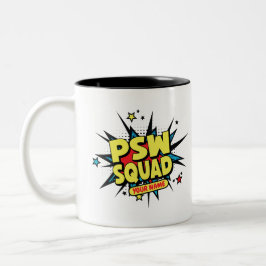 Personalisierter PSW-Squad! Zweifarbige Tasse