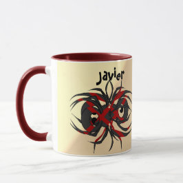 Personalisierter psychedelischer Arachnid der Verz Tasse