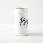 Personalisierter PsyD-Doktor der Psychologie Bierglas (Vorderseite Links)