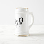 Personalisierter PsyD-Doktor der Psychologie Bierglas (VorderseiteRechts)