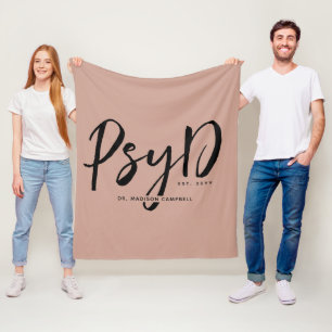 Personalisierter PsyD-Doktor der Psychologie Fleecedecke