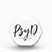 Personalisierter PsyD-Doktor der Psychologie Fotoblock (Vorderseite)