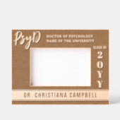 Personalisierter PsyD-Doktor der Psychologie Geätzte Rahmen (Vorderseite)