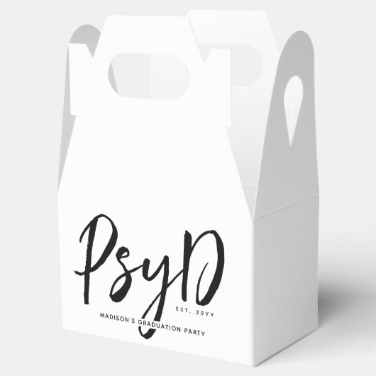 Personalisierter PsyD-Doktor der Psychologie Geschenkschachtel (Geöffnet)