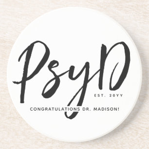 Personalisierter PsyD-Doktor der Psychologie Getränkeuntersetzer