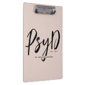 Personalisierter PsyD-Doktor der Psychologie Klemmbrett (Rechts)