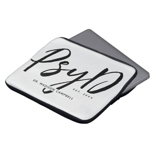 Personalisierter PsyD-Doktor der Psychologie Laptopschutzhülle (Vorne Oben)