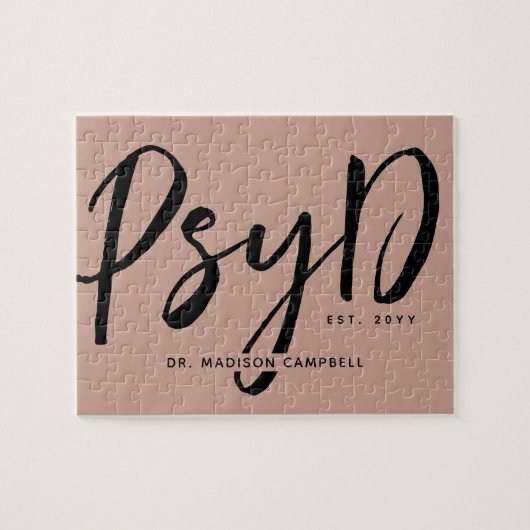 Personalisierter PsyD-Doktor der Psychologie Puzzle (Horizontal)