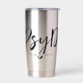 Personalisierter PsyD-Doktor der Psychologie Thermobecher (Links)