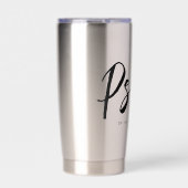 Personalisierter PsyD-Doktor der Psychologie Thermobecher (Vorderseite)