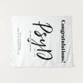 Personalisierter PsyD-Doktor der Psychologie Wandteppich (Vorderseite (Horizontal))