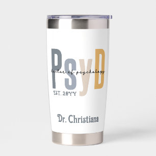 Personalisierter PsyD Doktor des Psychologie-Absch Thermobecher