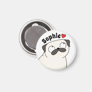 Personalisierter Pug-Magnet, benutzerdefinierter N Magnet