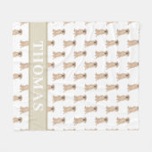 Personalisierter Puggle Fleecedecke (Vorderseite (Horizontal))