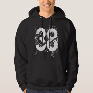 Personalisierter PulloverHoodie mit Zahl Hoodie