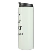 Personalisierter Pulse Sweat Repeat Fitnessstudio Thermosbecher (Nach rechts gedreht)