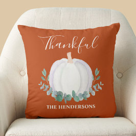 Personalisierter Pumpkin-Erntedank Kissen