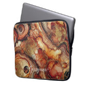 Personalisierter Pumpkin Gewürz Autumnal Alkohol T Laptopschutzhülle (Vorderseite Links)