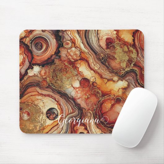 Personalisierter Pumpkin Gewürz Autumnal Alkohol T Mousepad (Mit Mouse)