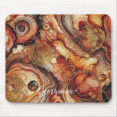 Personalisierter Pumpkin Gewürz Autumnal Alkohol T Mousepad (Vorne)