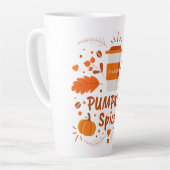 Personalisierter Pumpkin-Gewürzkaffee, Herbstlaub Milchtasse (Linke Ecke)