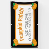 Personalisierter Pumpkin-Patch Banner (Vertikal)