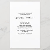 Personalisierter Puppy Dog Graduate Abschluss (Rückseite)