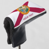 Personalisierter Putter mit Florida-Flag Golf Headcover (3/4 Vorderseite)