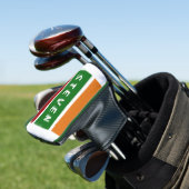Personalisierter Putter-Name-Streifen-Badge Retro- Golf Headcover (In Situ)