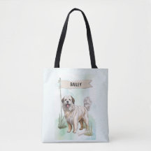Personalisierter Pyrenäen-Schäferhund Wasserfarben