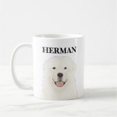 Personalisierter Pyrenäenhund Kaffeetasse (Links)