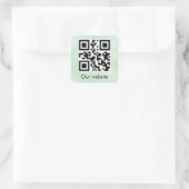 Personalisierter QR-Code-Aufkleber Quadratischer Aufkleber (Tasche)