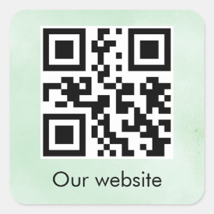 Personalisierter QR-Code-Aufkleber Quadratischer Aufkleber