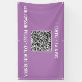 Personalisierter QR-Code-Banner - Benutzerdefinier Banner (Vertikal)