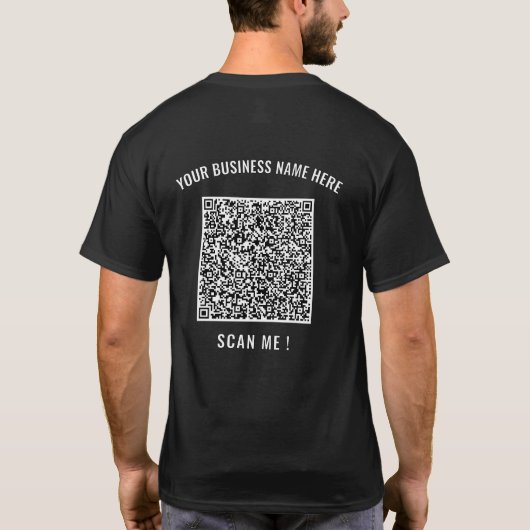 Personalisierter QR-Code Benutzerdefinierter T - S T-Shirt (Rückseite)