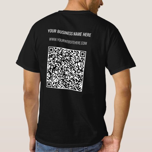 Personalisierter QR-Code Benutzerdefinierter T - S T-Shirt (Rückseite)