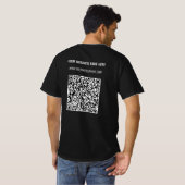 Personalisierter QR-Code Benutzerdefinierter T - S T-Shirt (Schwarz voll)