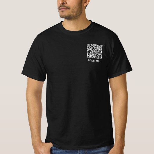 Personalisierter QR-Code Benutzerdefinierter T - S T-Shirt (Vorderseite)